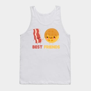 Bacon and Waffles Best Friends Matching Couple Tank Top